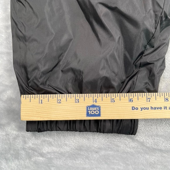 Tek Gear Pants Mens Large Black Gray Jersey Lined Windbreaker Vintage Y2K - Picture 12 of 16